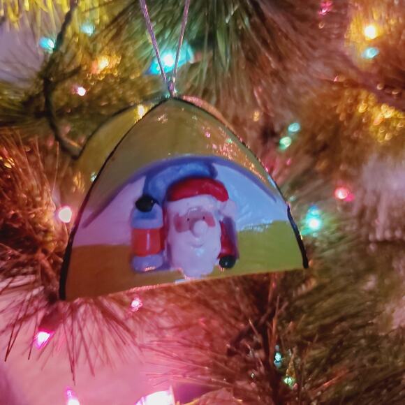 Midwest-CBK Set of 8 Tent Christmas Ornaments Santa Travel Holiday Camping NEW - Picture 16 of 16